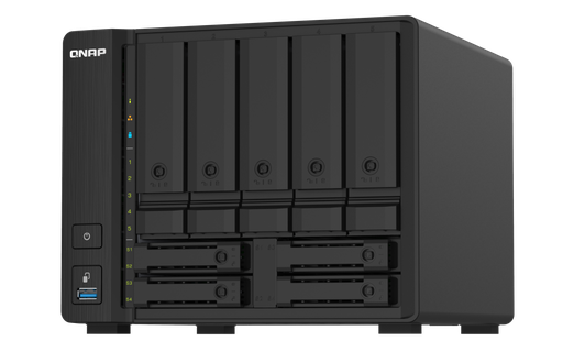 QNAP TS-932PX 5 +4BAY 64BIT NAS W/HWPERP ENCRYPT 4CORE 1.7GHZ 4GB RAM 2X10GB