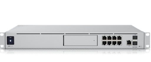 UDM-SE UniFi rack mountable 10Gbps controller gateway with integrated POE switch and 128GB of internal storage